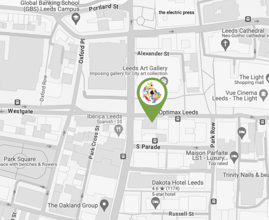 Map of Leeds location