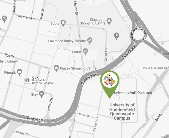 Map of Huddersfield location